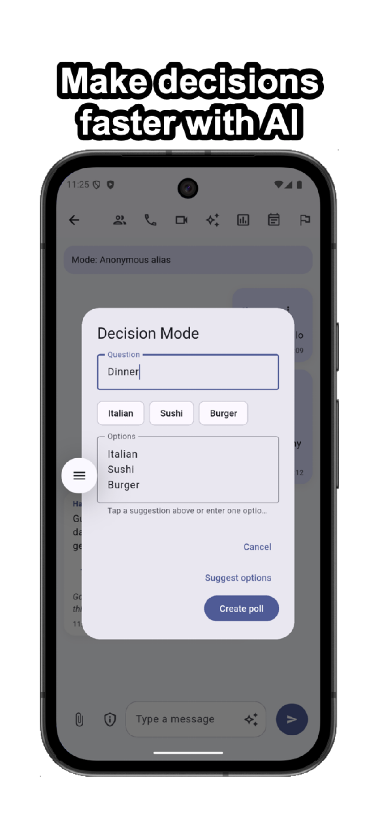 Pulse Chat Decision Mode screenshot