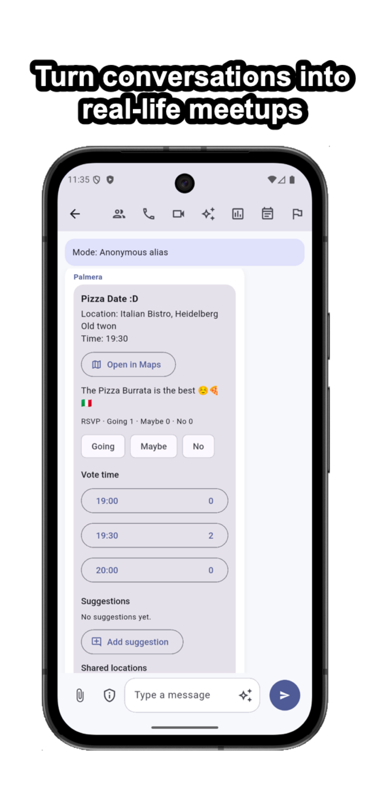 Pulse Chat plans screenshot
