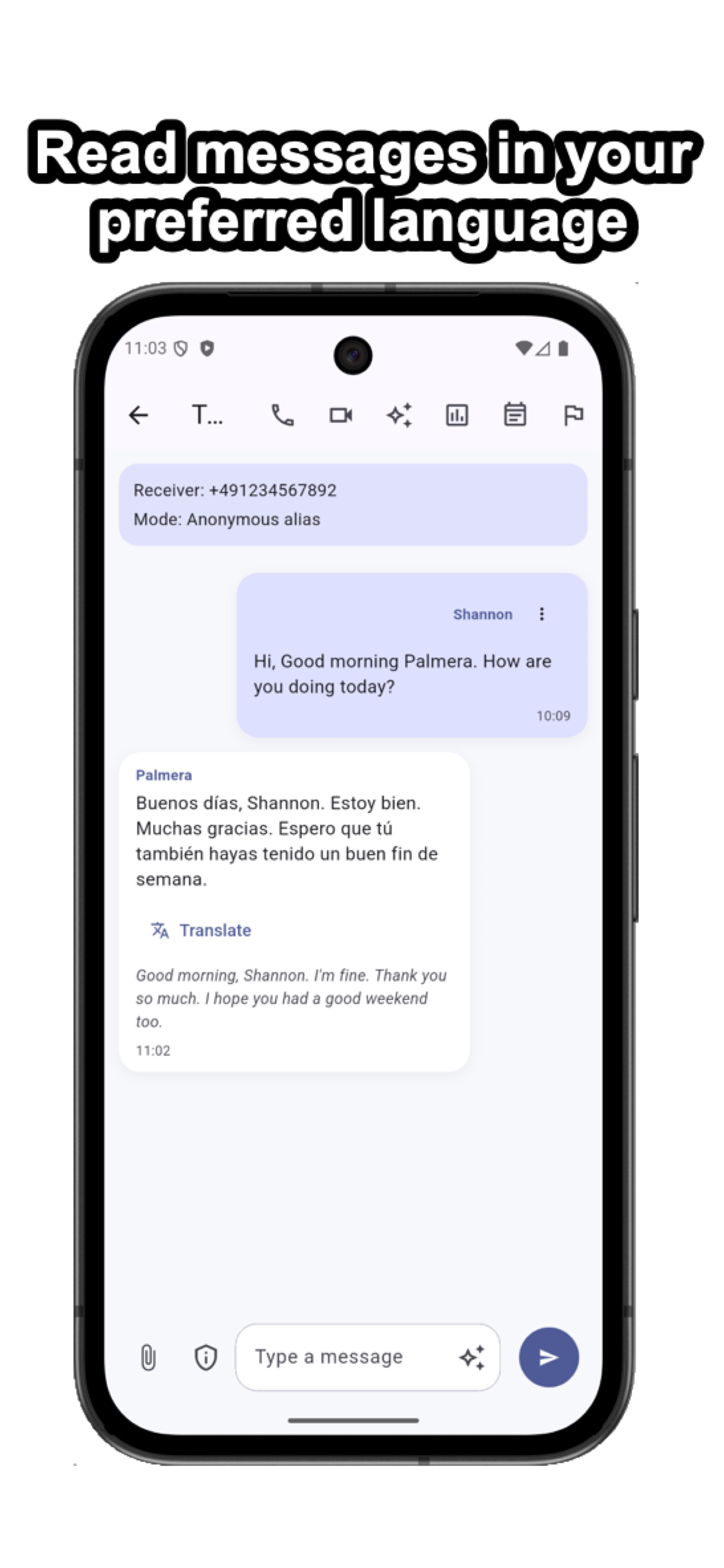 Pulse Chat translate screenshot